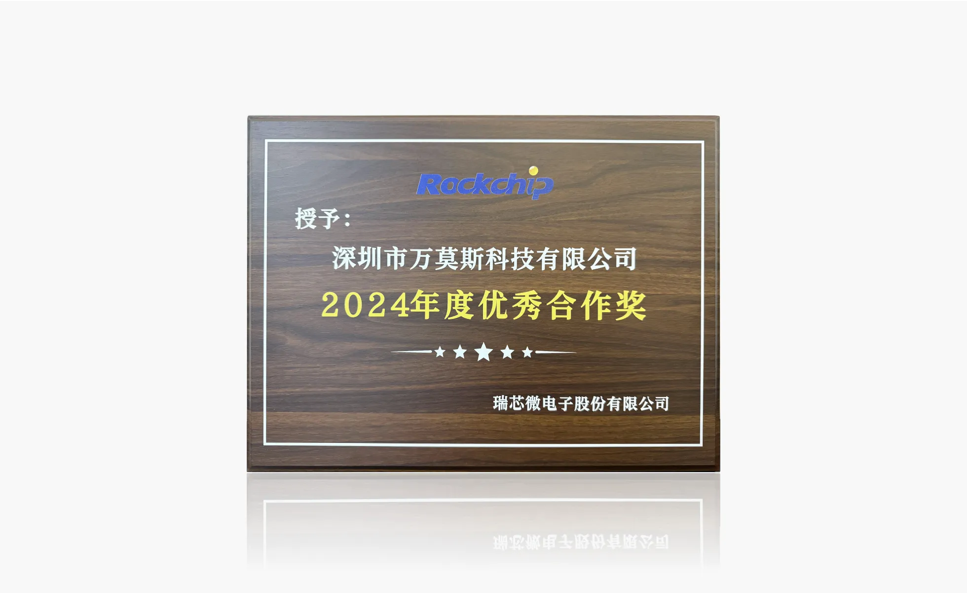 RockChip 2024年度优秀合作奖